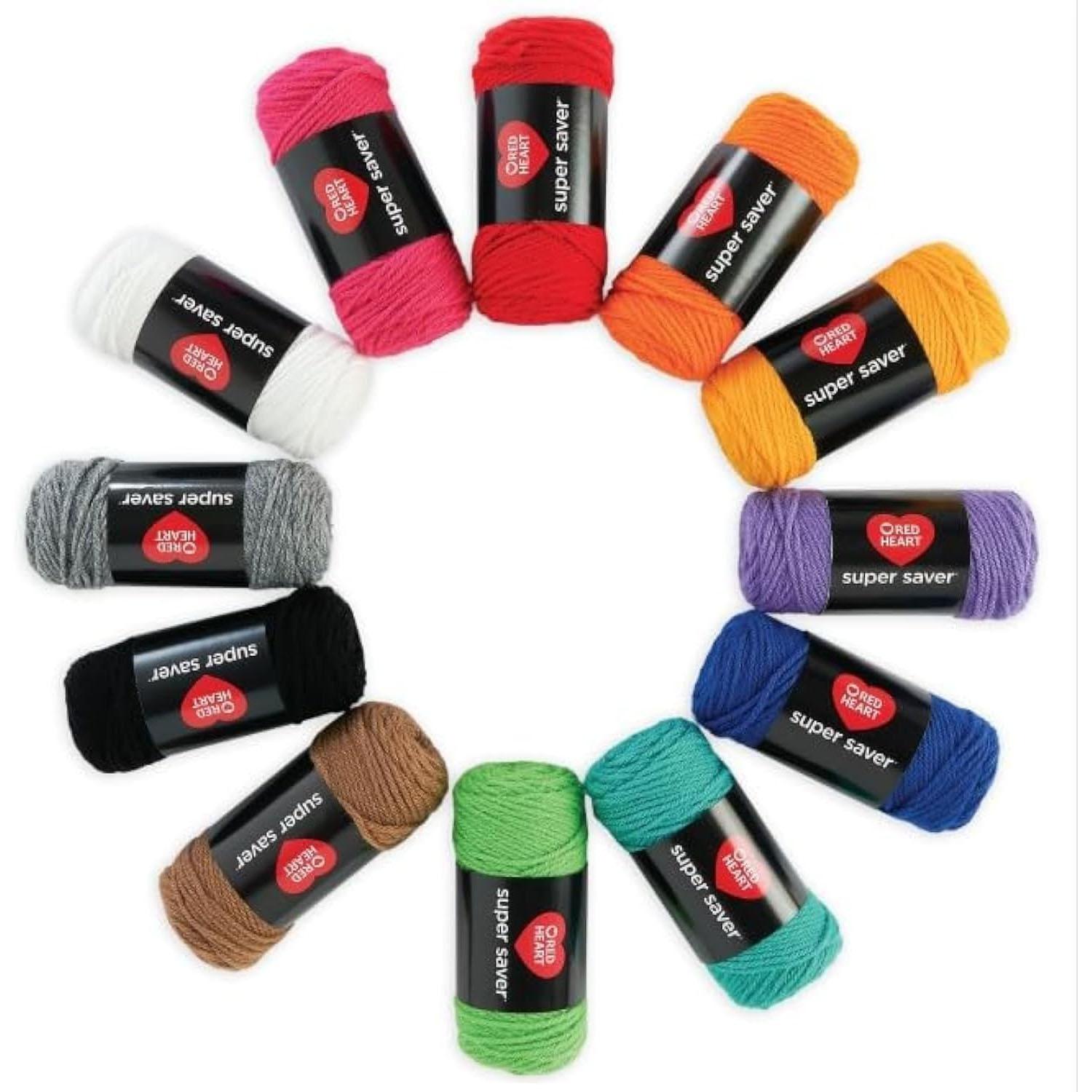 Red Heart Super Saver Yarn Craft Kit for Crochet Knitting for $13.50