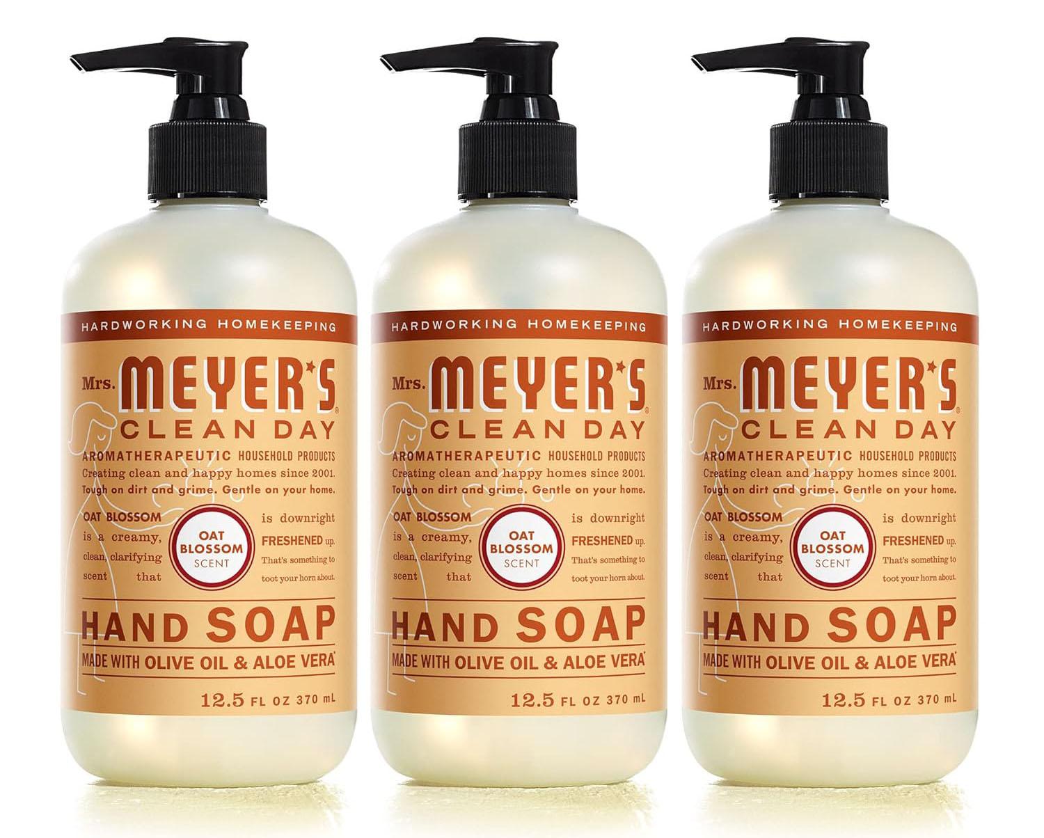 Mrs Meyers Clean Day Hand Soap Oat Blossom 3 Pack for $9.62