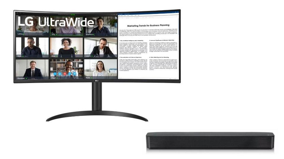 34in UltraWide WQHD HDR 10 Curved Monitor with Sound Bar for $279.99 Shipped