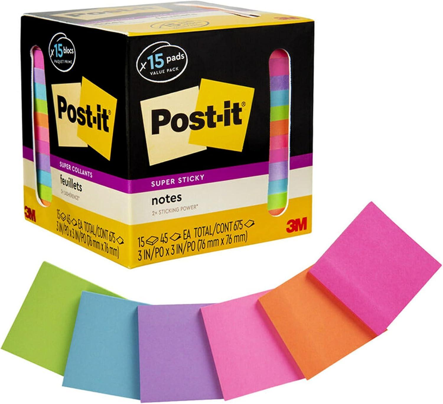 Post-it Super Sticky Notes for $8.60