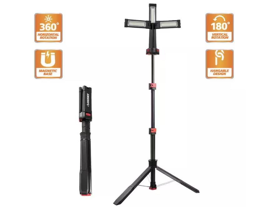 Husky 2200-Lumen Tripod for $49.98