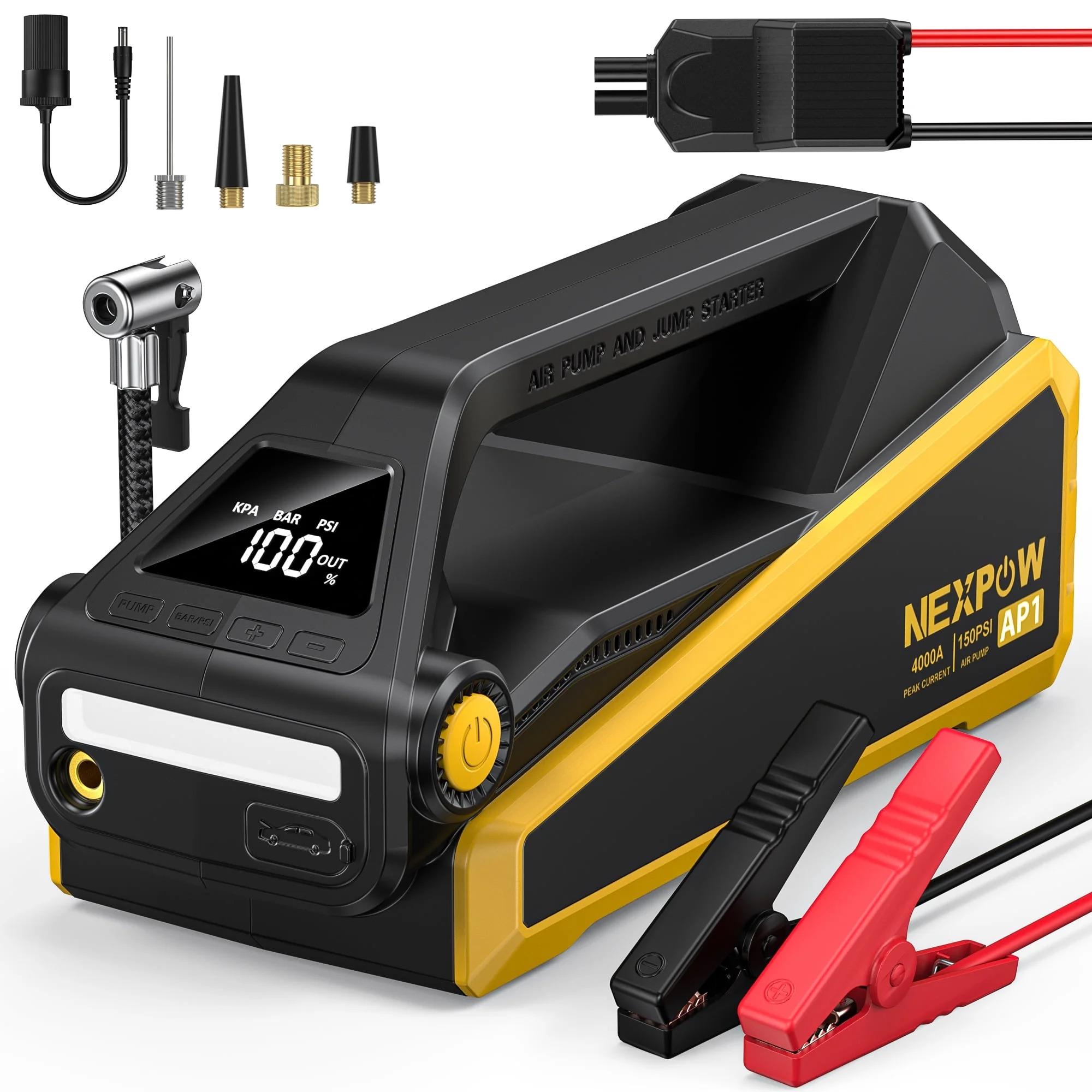 Nexpow Jump Starter with Air Compressor for $50 Shipped