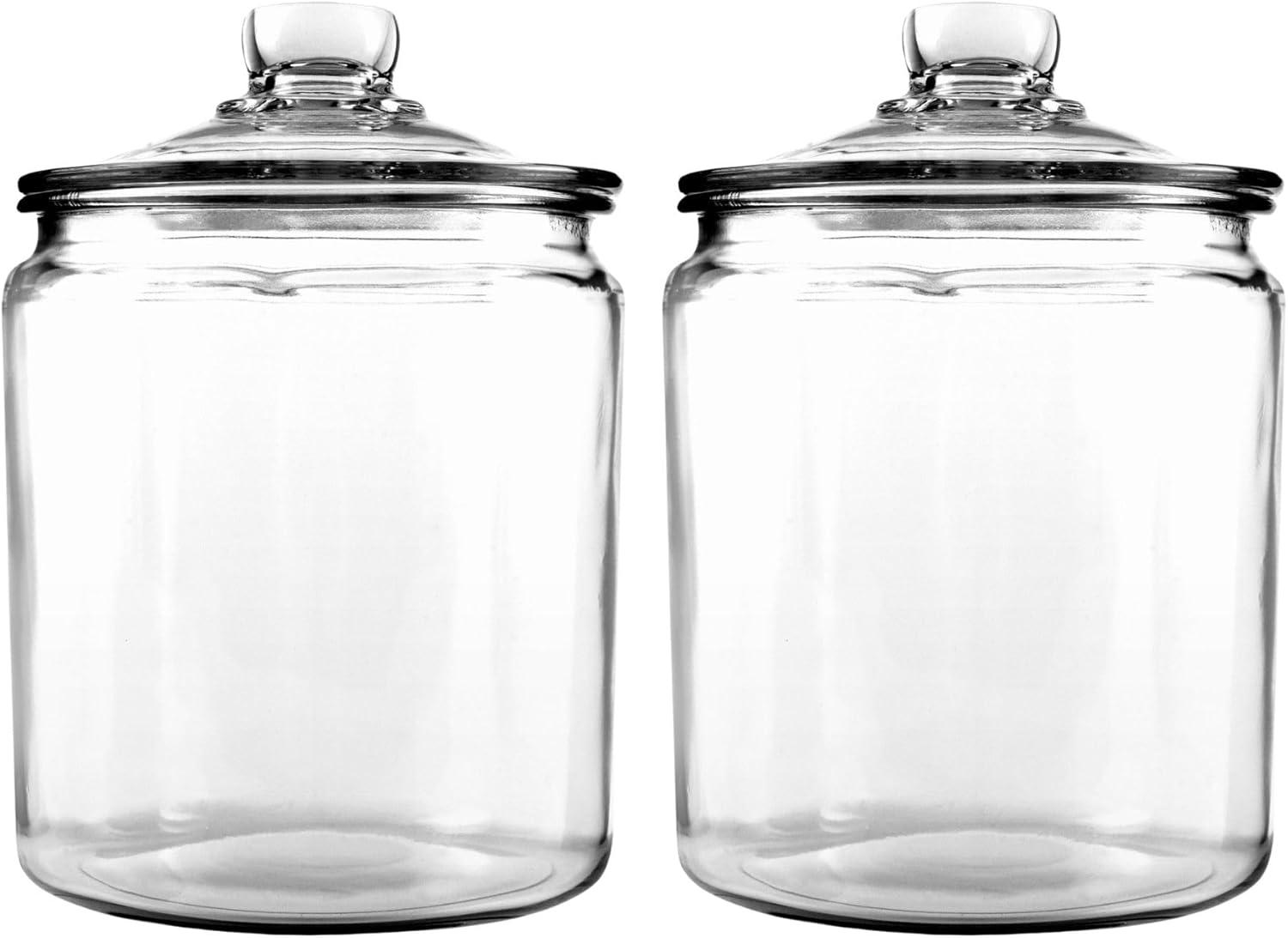 Anchor Hocking Heritage Hill 1/2 Gallon Glass Jar 2 Pack for $11.94