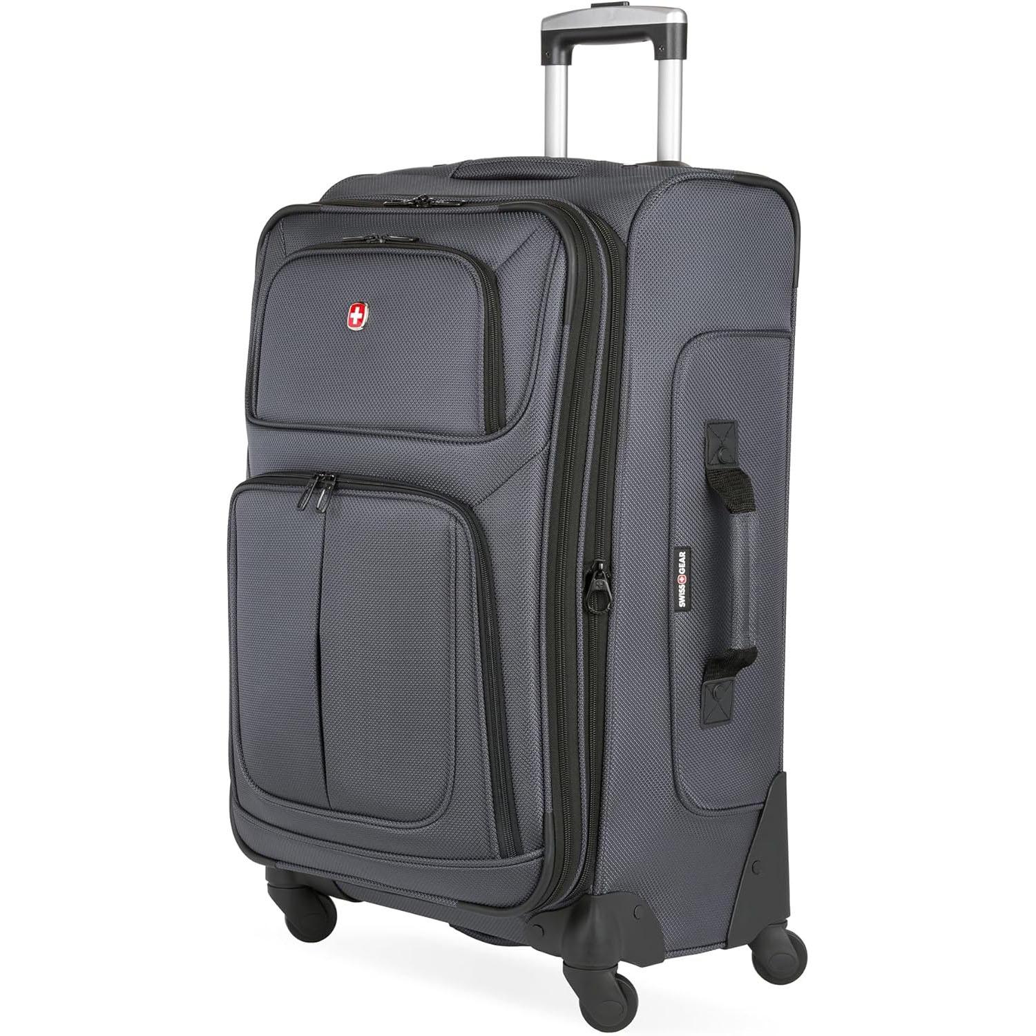 SwissGear Sion Softside Medium 25in Checked-In Expandable Luggage for $64.99 Shipped