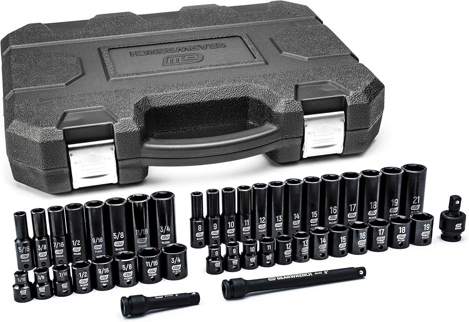 Gearwrench 44-Piece 3/8 Drive Deep Impact SAE Metric Socket Set for $54.90 Shipped