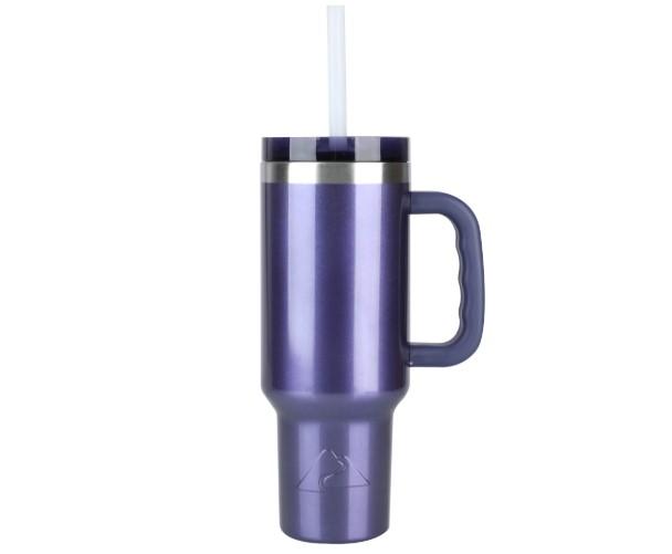 Ozark Trail 40oz Vacuum Insulated Stainless Steel Tumbler Skipper for $10