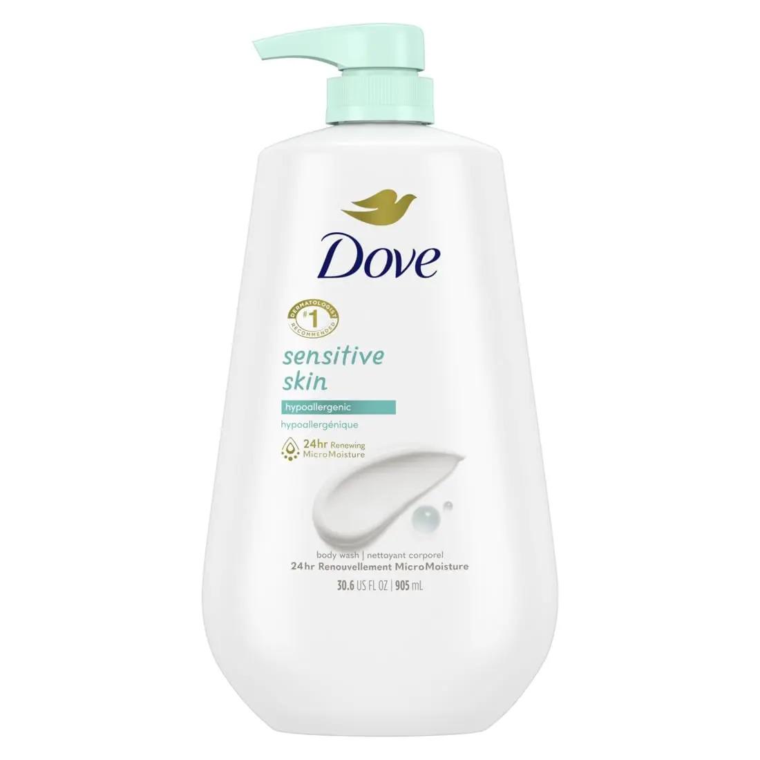 Dove Body Wash with Pump for Sensitive Skin for $6.52