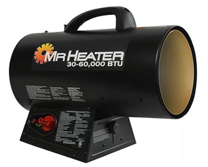 Mr Heater Propane Quiet Burner Forced Air Heater for $99.97 Shipped