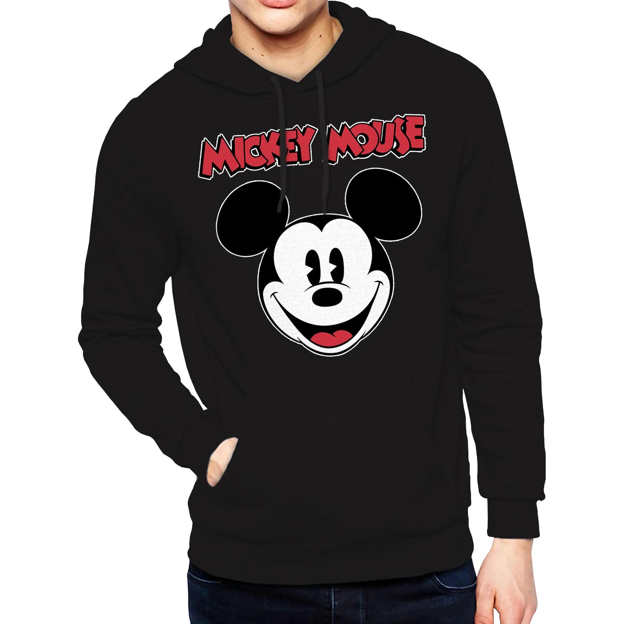 Disney All Gender Vintage Mickey Mouse Face Graphic Hoodie Sweatshirt for $15