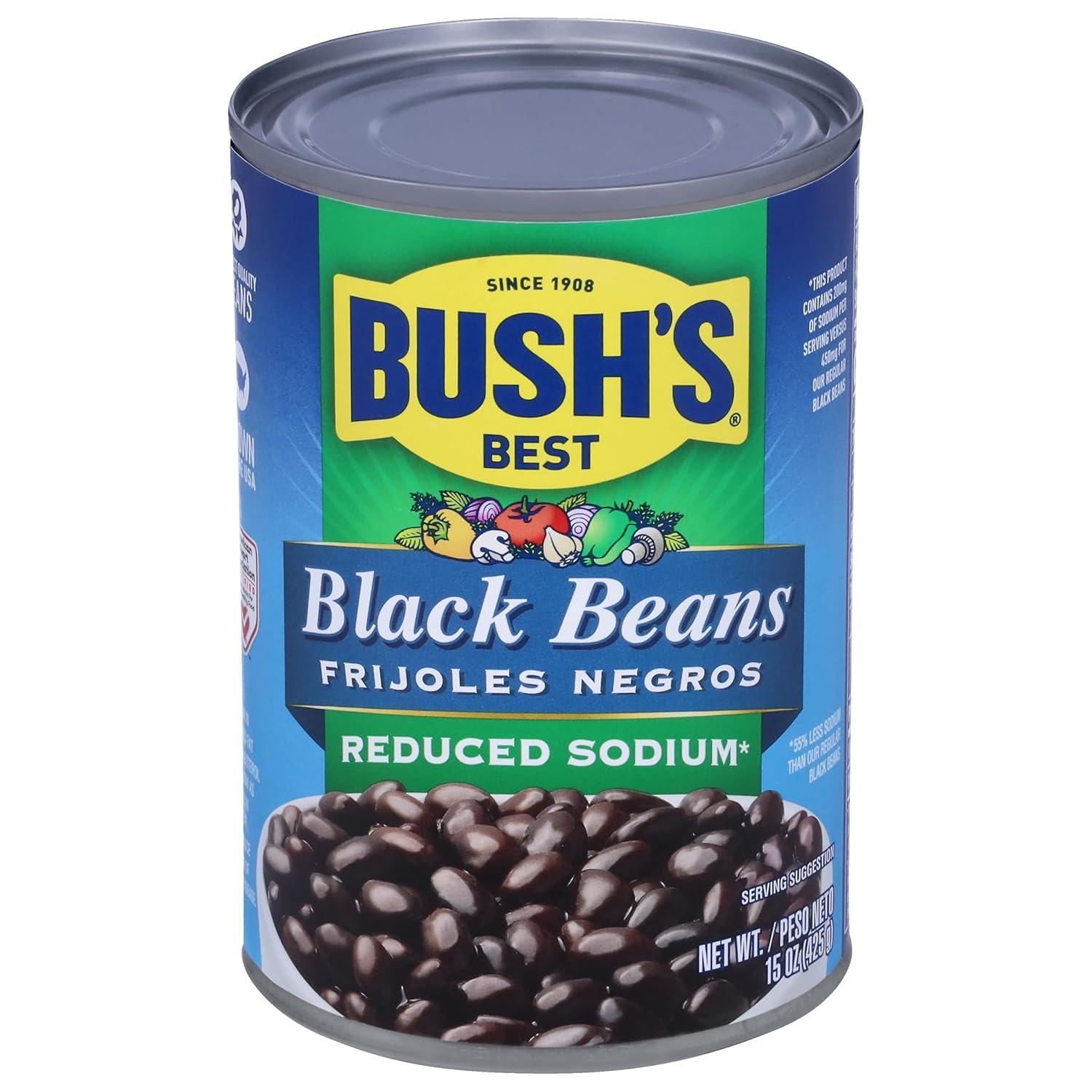 Bushs Best Canned Black Beans 12 Pack for $11.40