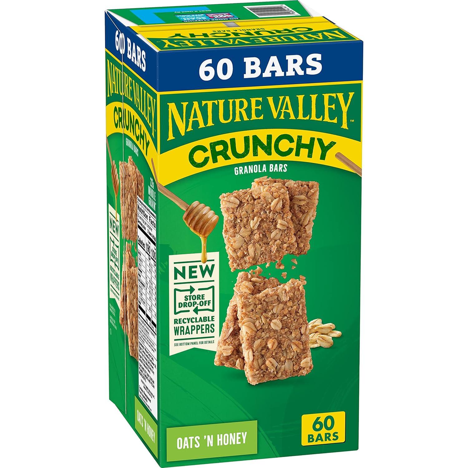 Nature Valley Crunchy Oats n Honey Granola Bars 30 Pouches for $8.52