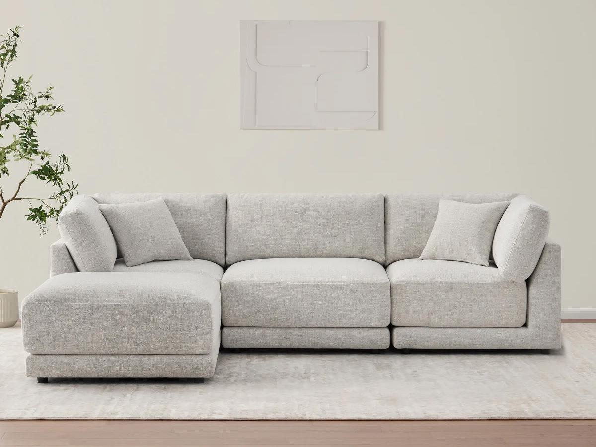 Dayna 4-piece Fabric Modular Sectional Sofa for $799.99 Shipped