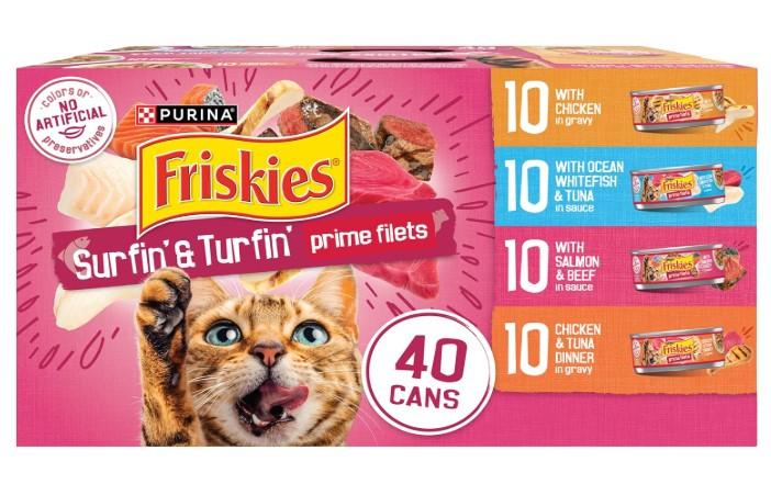 Purina Friskies Gravy Wet Cat Food 40 Variety Pack for $17.54