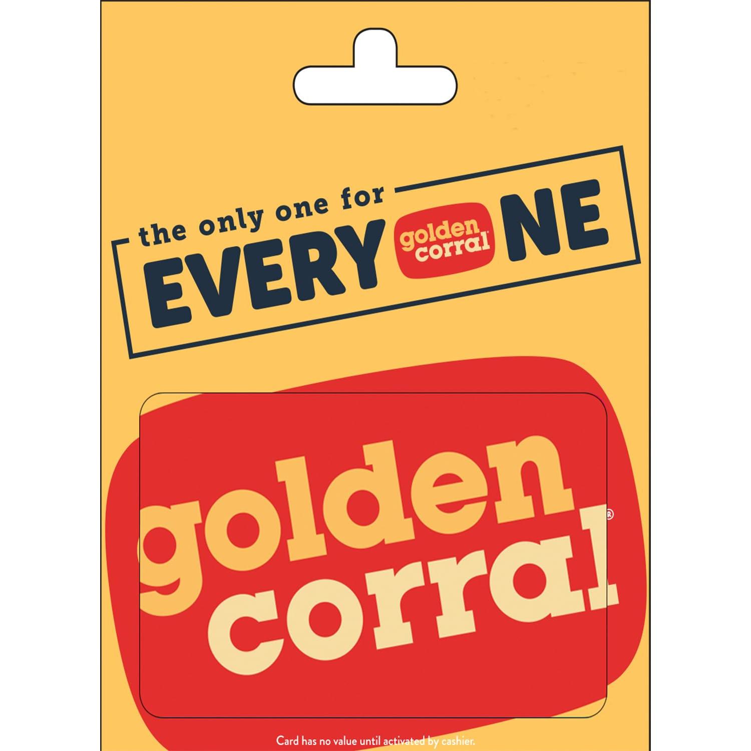 Golden Corral Discounted Gift Card for 20% Off