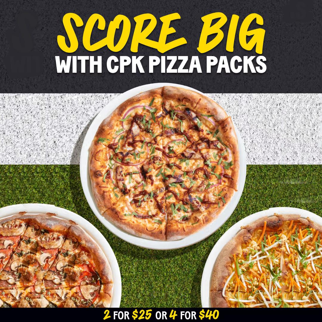 California Pizza Kitchen 4 Pizzas for $40