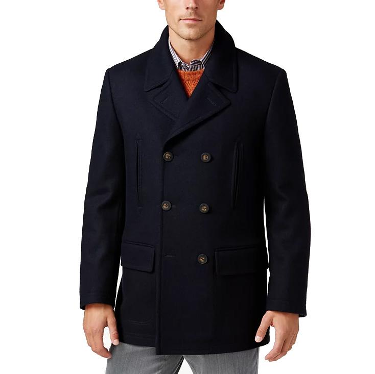 Michael Kors Classic Fit Double-Breasted Wool Blend Peacoat for $69.99 Shipped