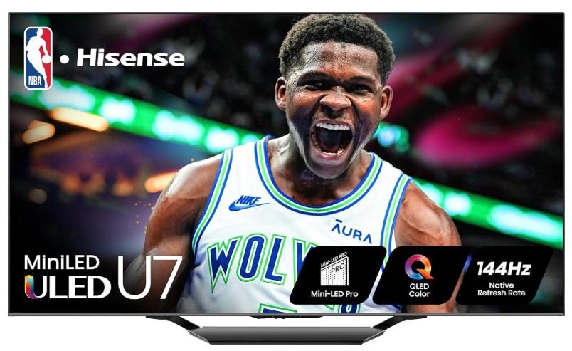 55in Hisense U7 Series Mini-LED ULED 4K Google Smart TV for $498.99 Shipped