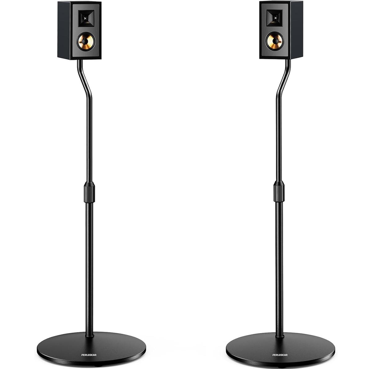 Perlegear Height-Adjustable Speaker Stand Pair for $26.99 Shipped