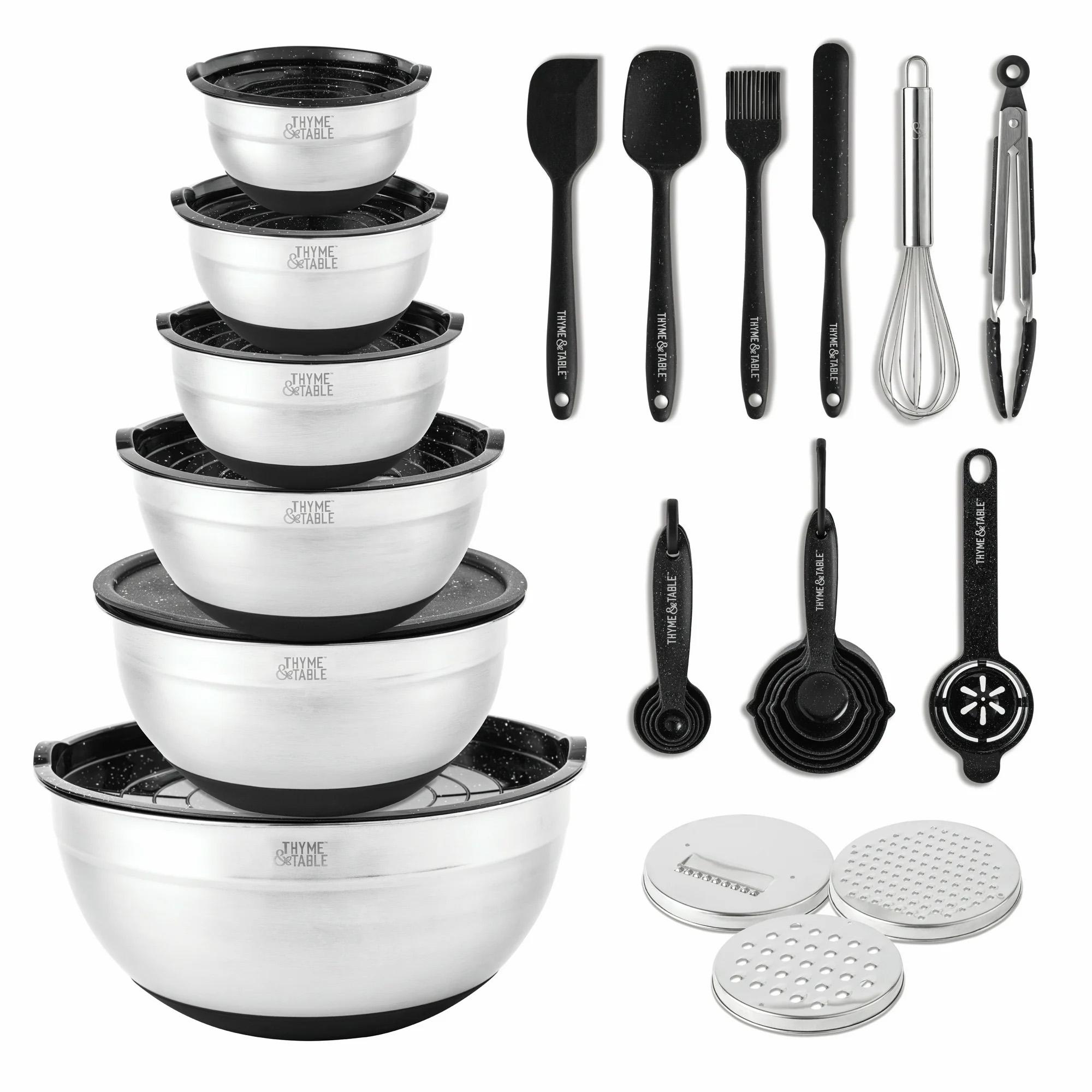 Thyme and Table 32-Piece Mixing Bowls and Food Prep Set for $24.88