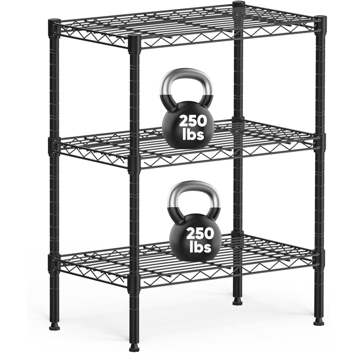 Sweetcrispy 3-Tier Storage Shelving Unit for $25.44