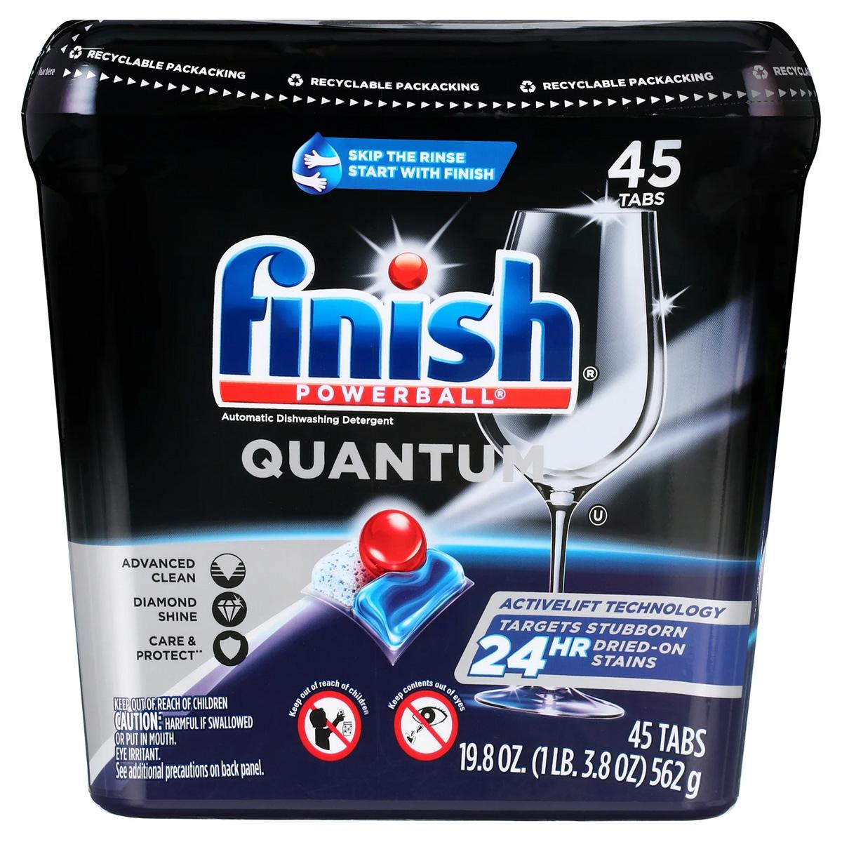 Finish Quantum Dishwasher Detergent 45 Count + $6 Cash for $13.27