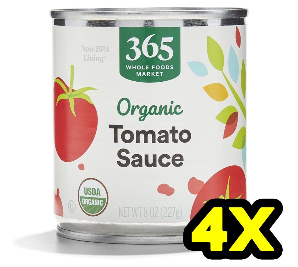 Whole Foods Market Sauce Tomato Organic 4 Pack for $2.55