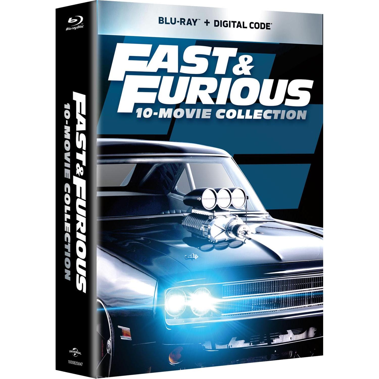 Fast and Furious 10-Movie Collection Blu-ray for $39.99 Shipped