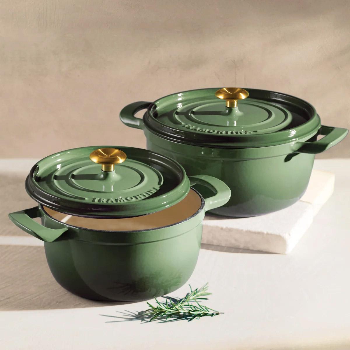 Tramontina 4Q + 6Q Enameled Cast Iron Round Dutch Oven for $54.99 Shipped