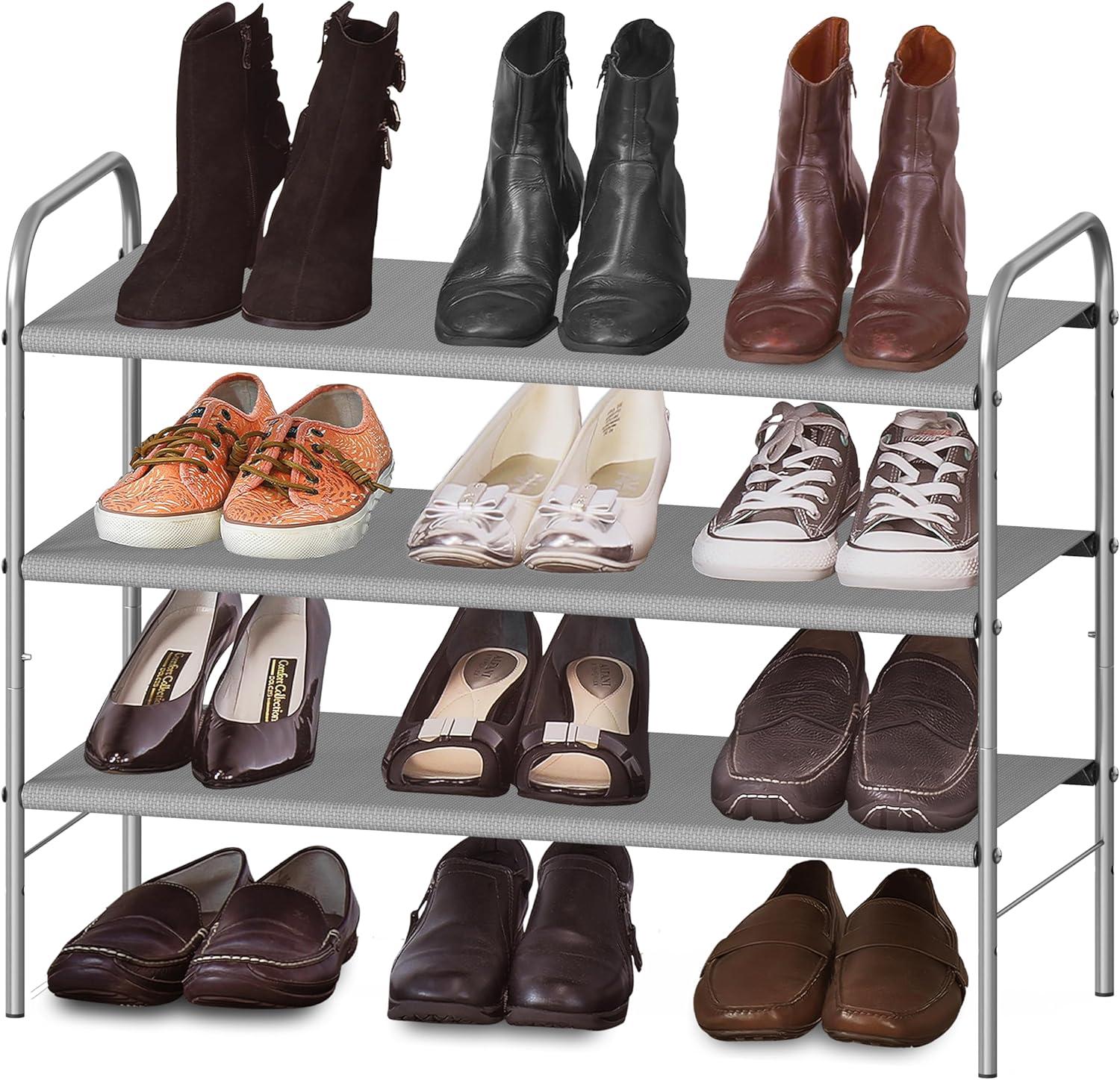 Simple Houseware 3-Tier Shoe Rack Storage Organizer for $12.72