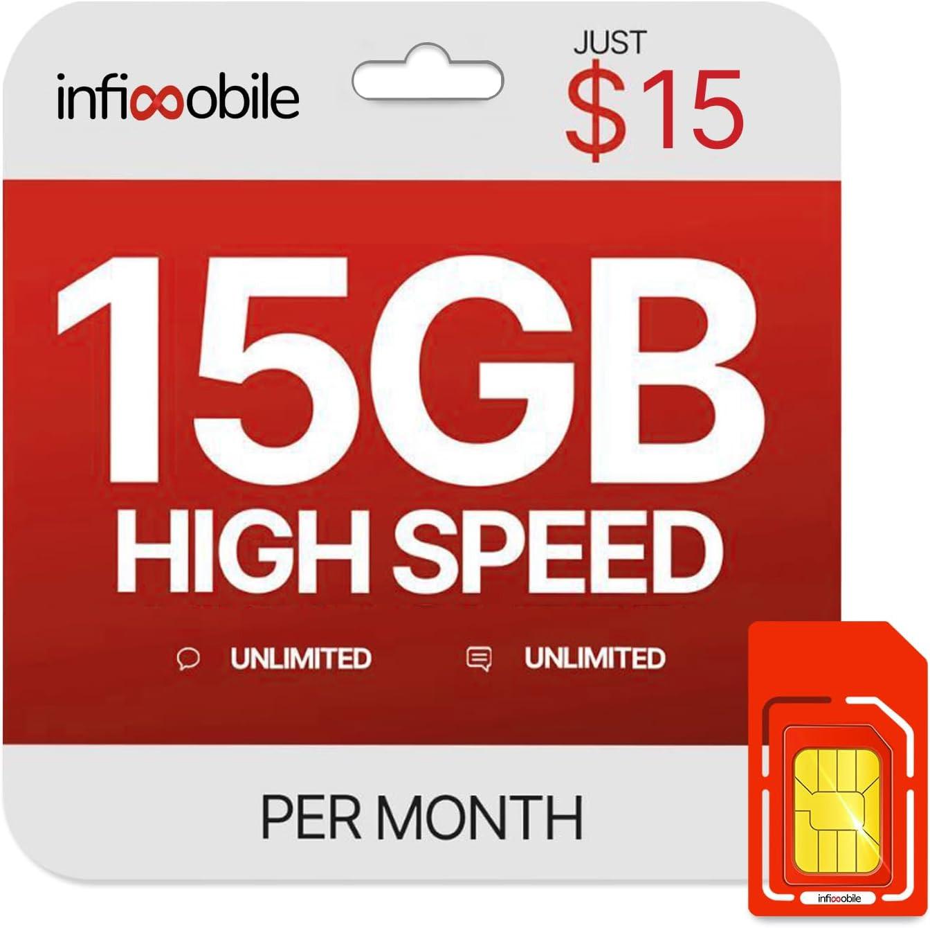 Verizon Infimobile 15GB Month Cell Phone Service for $7.50