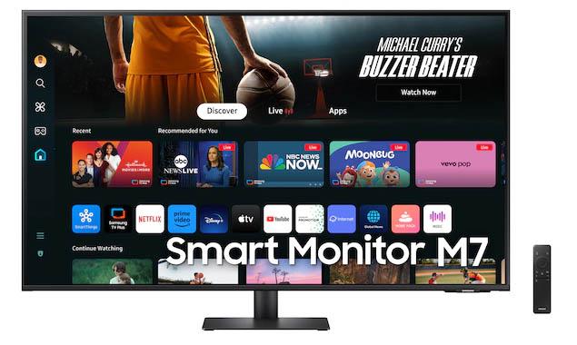 43in Samsung Smart Monitor M70D with Speakers for $289.99 Shipped