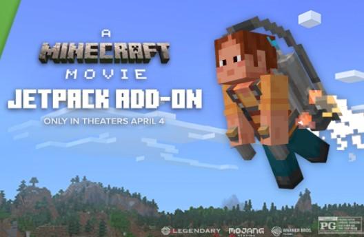 Free Minecraft Jetpack for Watching A Minecraft Movie on Opening Weekend