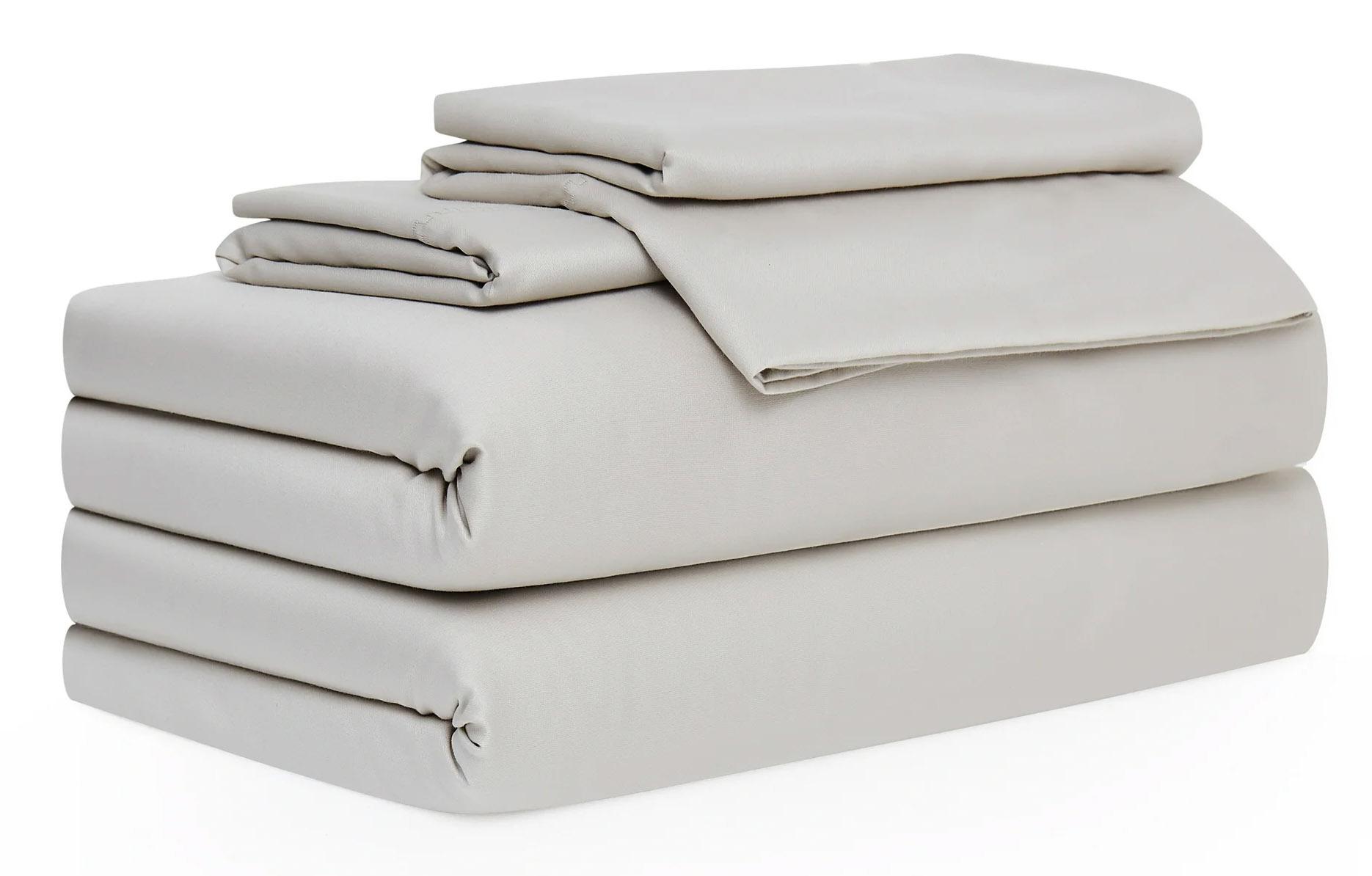 Allswell Beige Cotton Lyocell Blend Bed Sheet Set for $12.97