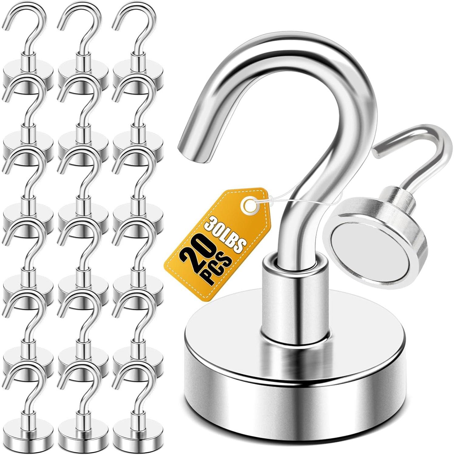 Magnet Hanging Hooks by DIYMAG 20 Pack for $5.99