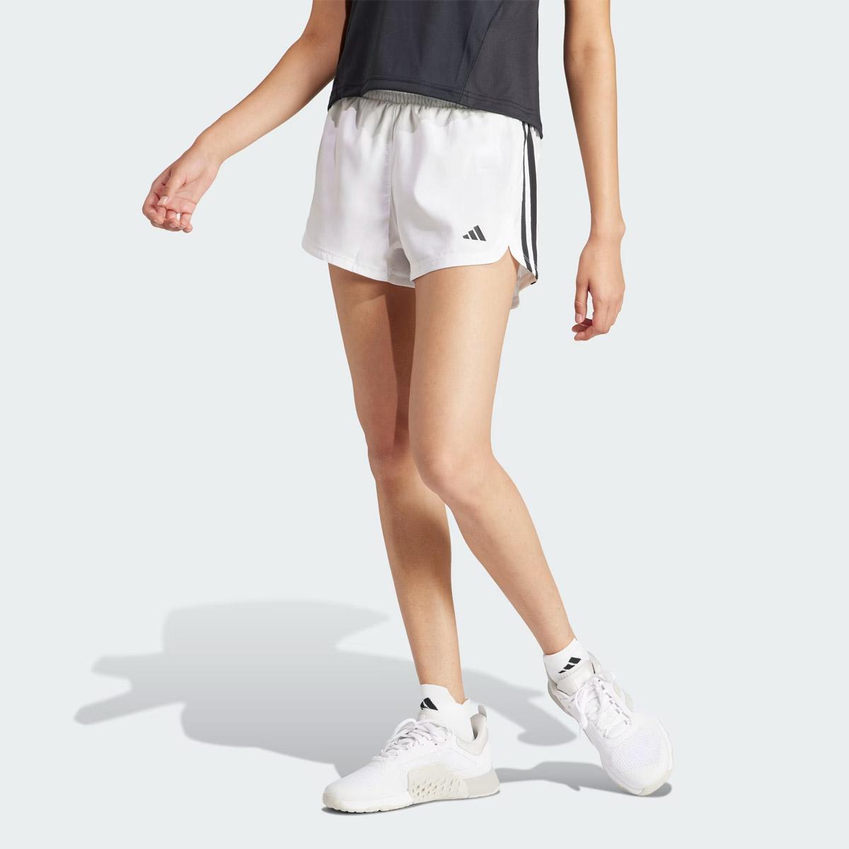 adidas Womens Pacer Training Mid-Rise Shorts Pants for $7.65 Shipped