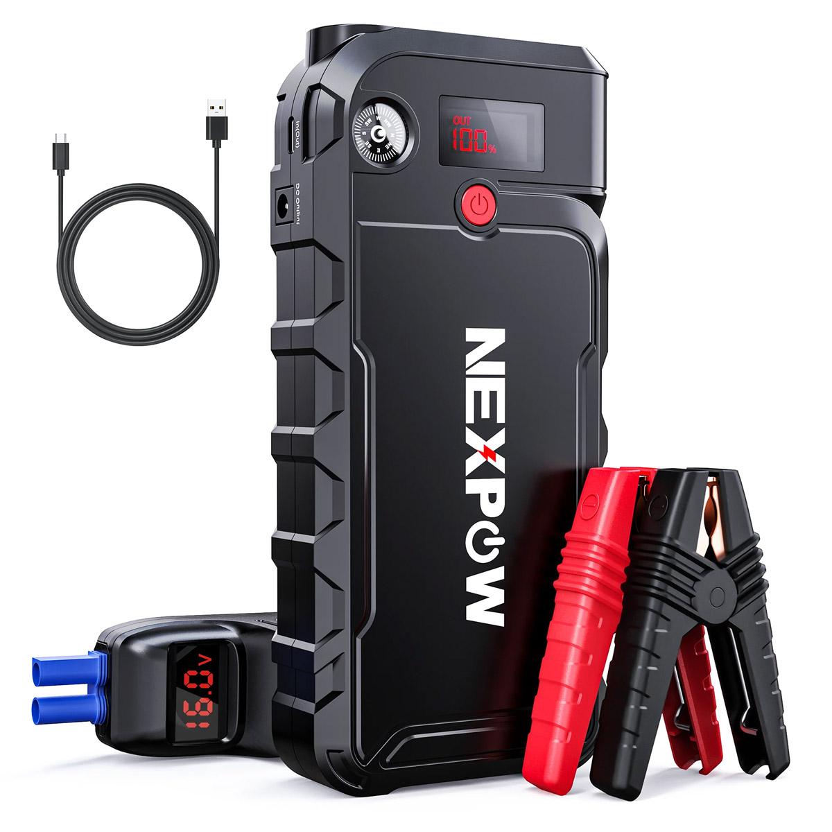 Nexpow 23800mAH 12V 3000A Peak Battery Jump Starter for $28 Shipped