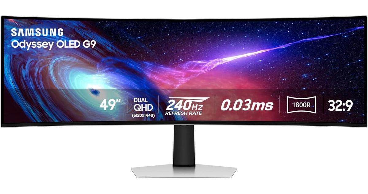 49in Samsung Odyssey OLED G95C Curved Monitor for $470.72 Shipped