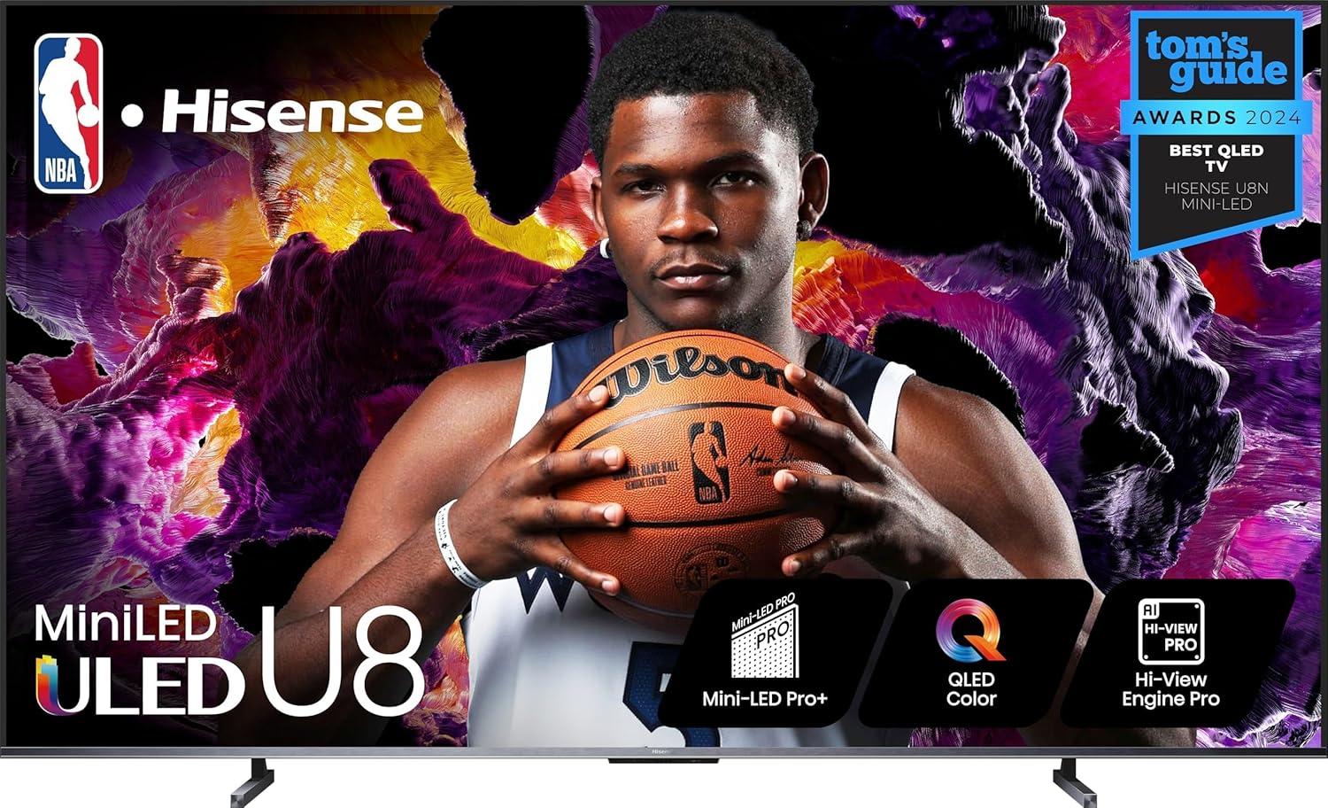 Hisense 100in U8 Mini-LED ULED 4K Google Smart TV for $2797.99 Shipped