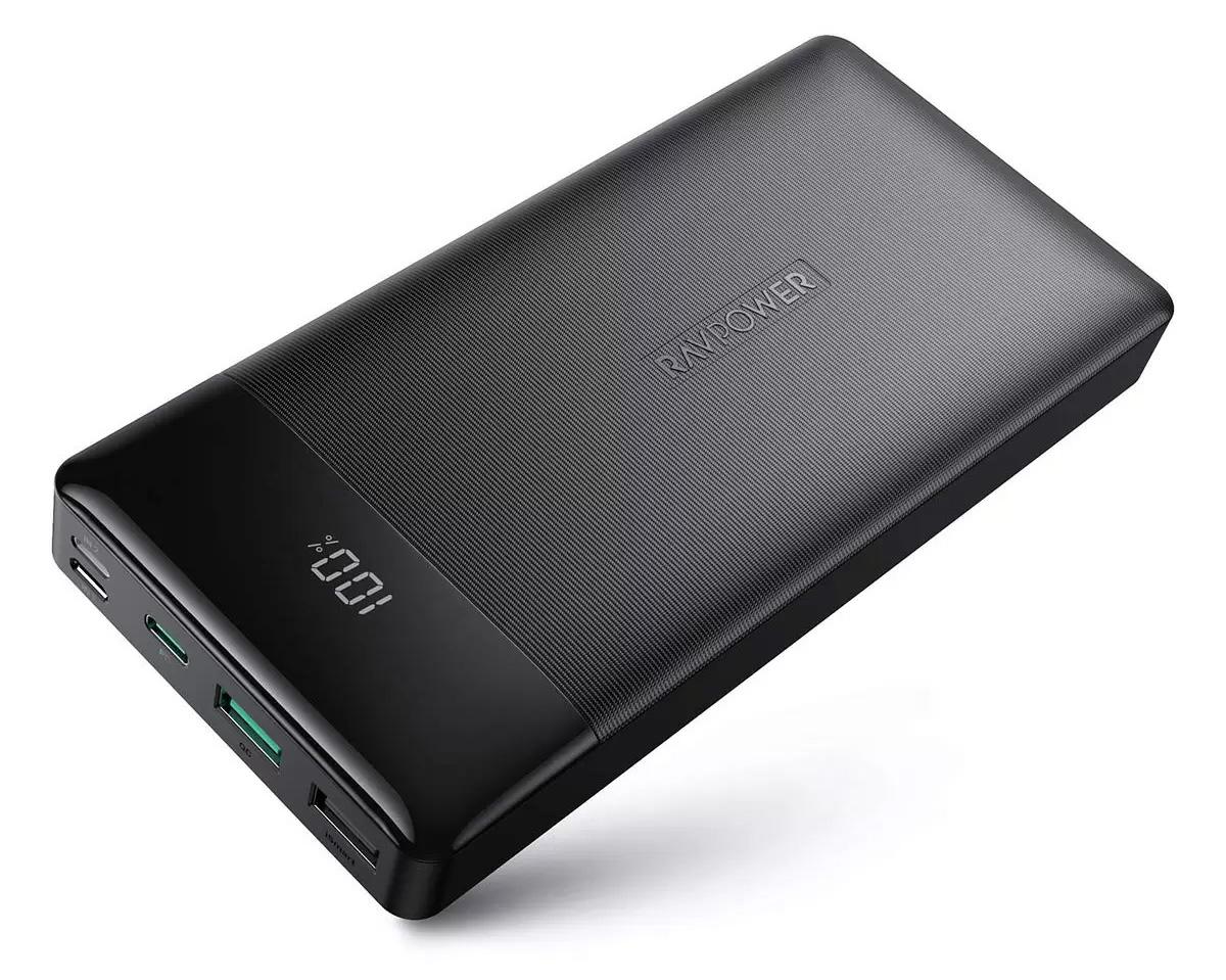 RAVPower 20000mAh PD Portable Charger USB-C Power Bank for $29.99 Shipped