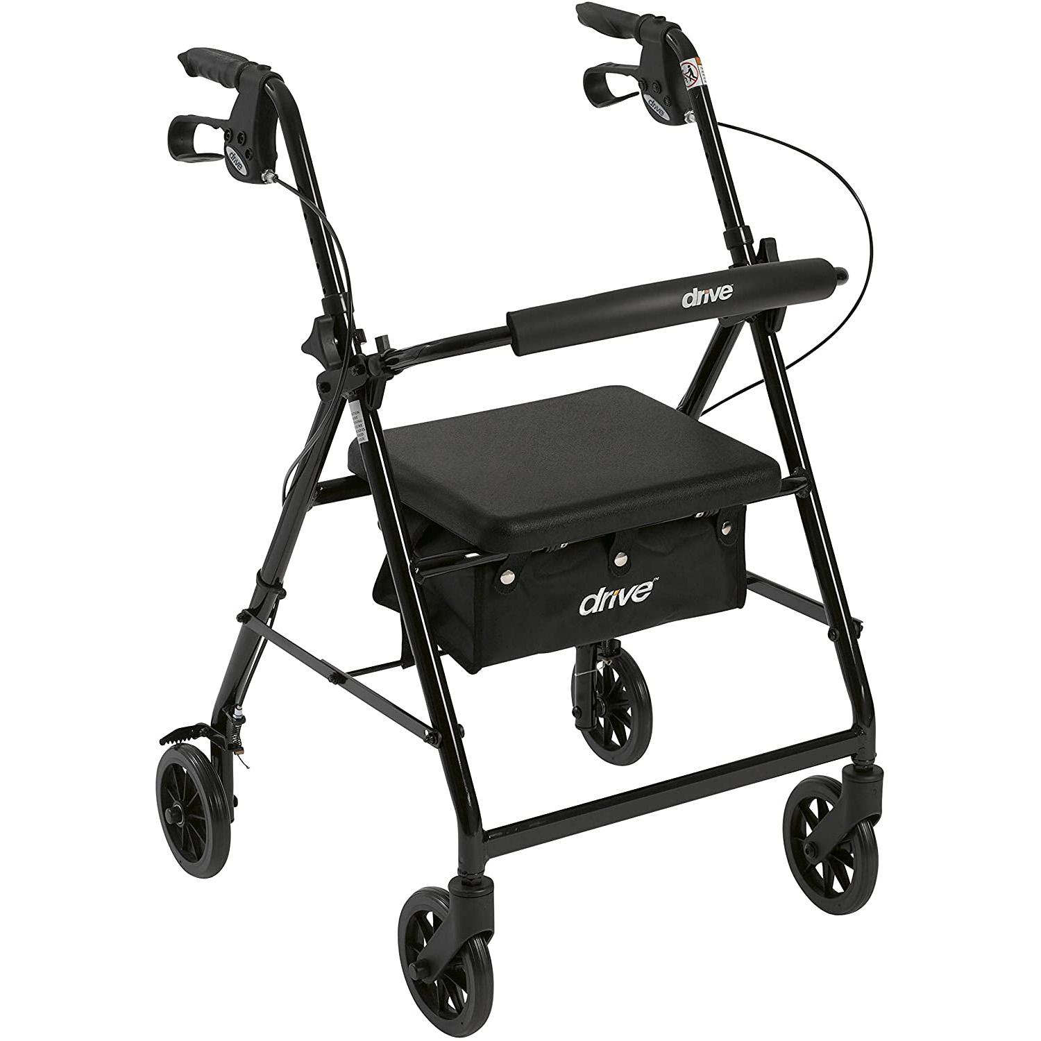 Drive Medical Aluminum Rollator Fold Up Walker Deals