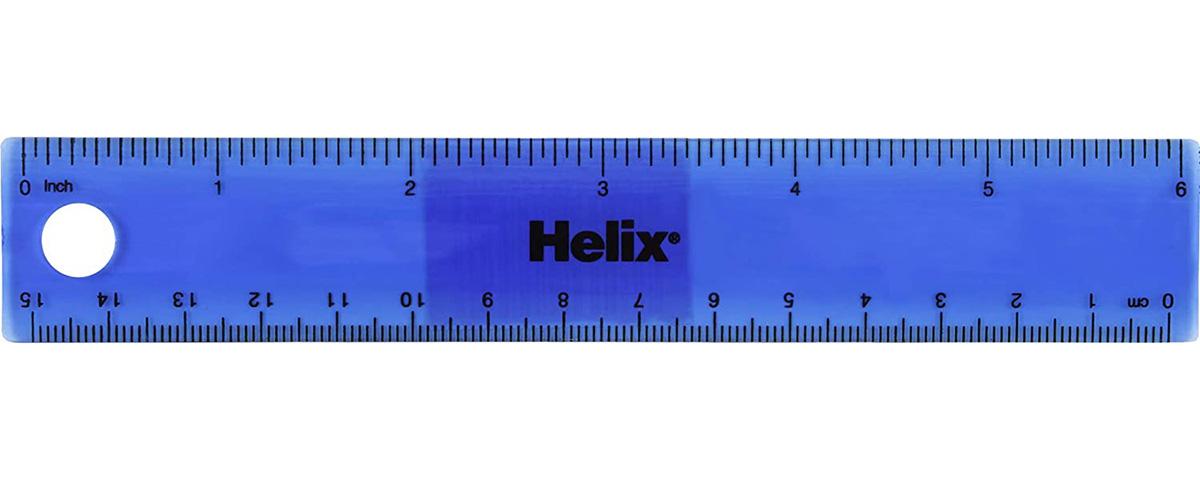 Helix Standard 6in Ruler for $0.42