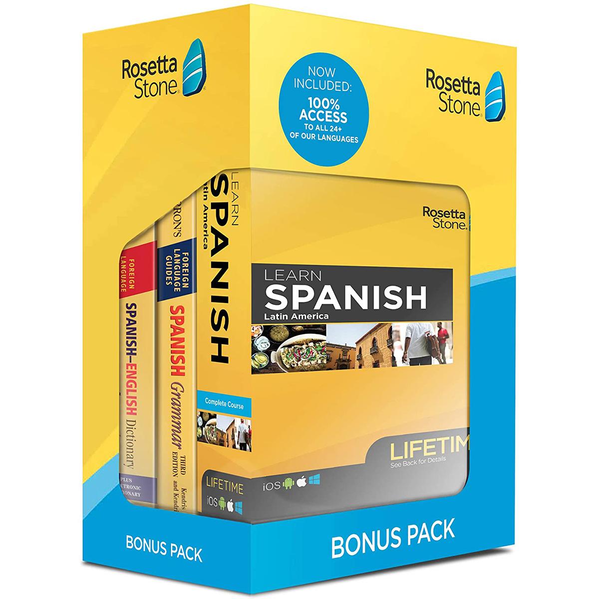 Rosetta Stone Learn Spanish and Unlimited Languages Lifetime Access for $149 Shipped