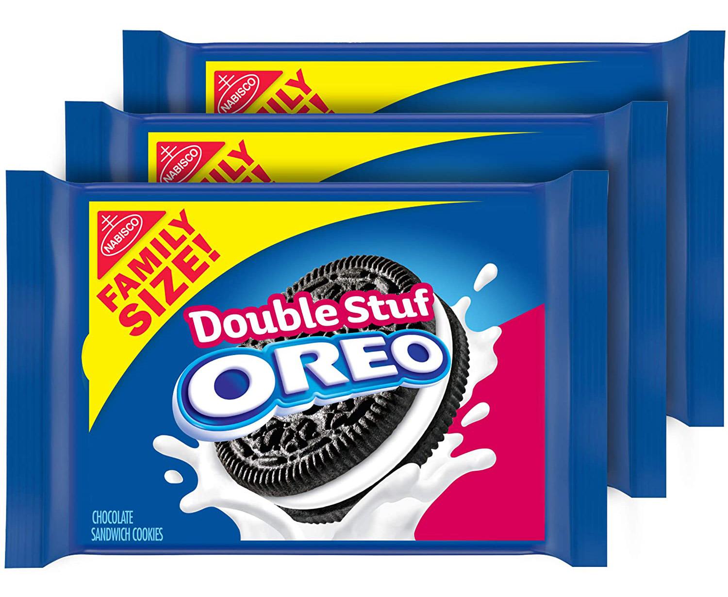 Oreo Double Stuf Chocolate Cookies 3 Pack for $8.61 Shipped