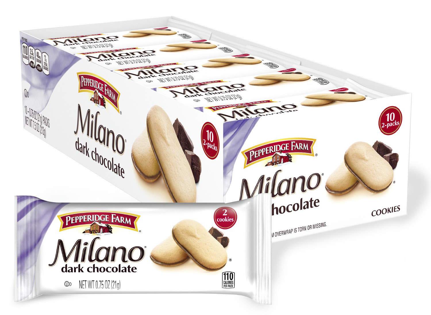 10 Pack of Pepperidge Farm Milano Dark Chocolate Cookies for $5.13 Shipped