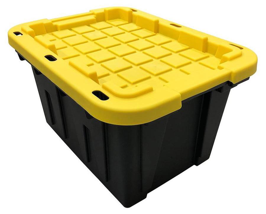 Commander 12-Gallon Storage Tote with Snap Lid for $4.98