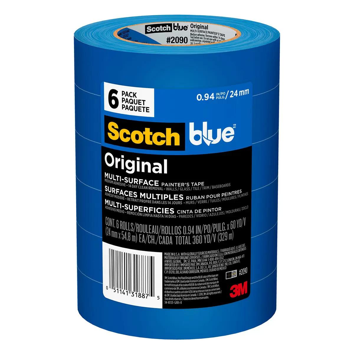 6x 3M ScotchBlue Original Multi-Surface Painters Tape for $13.79