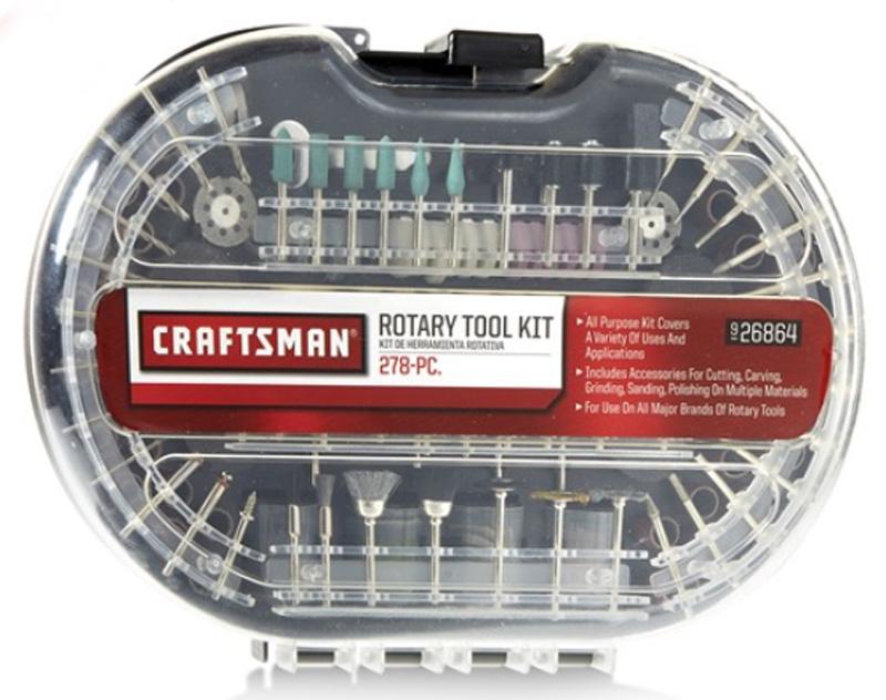 278-Piece Craftsman Rotary Tool Accessory Kit for $14.99 Shipped