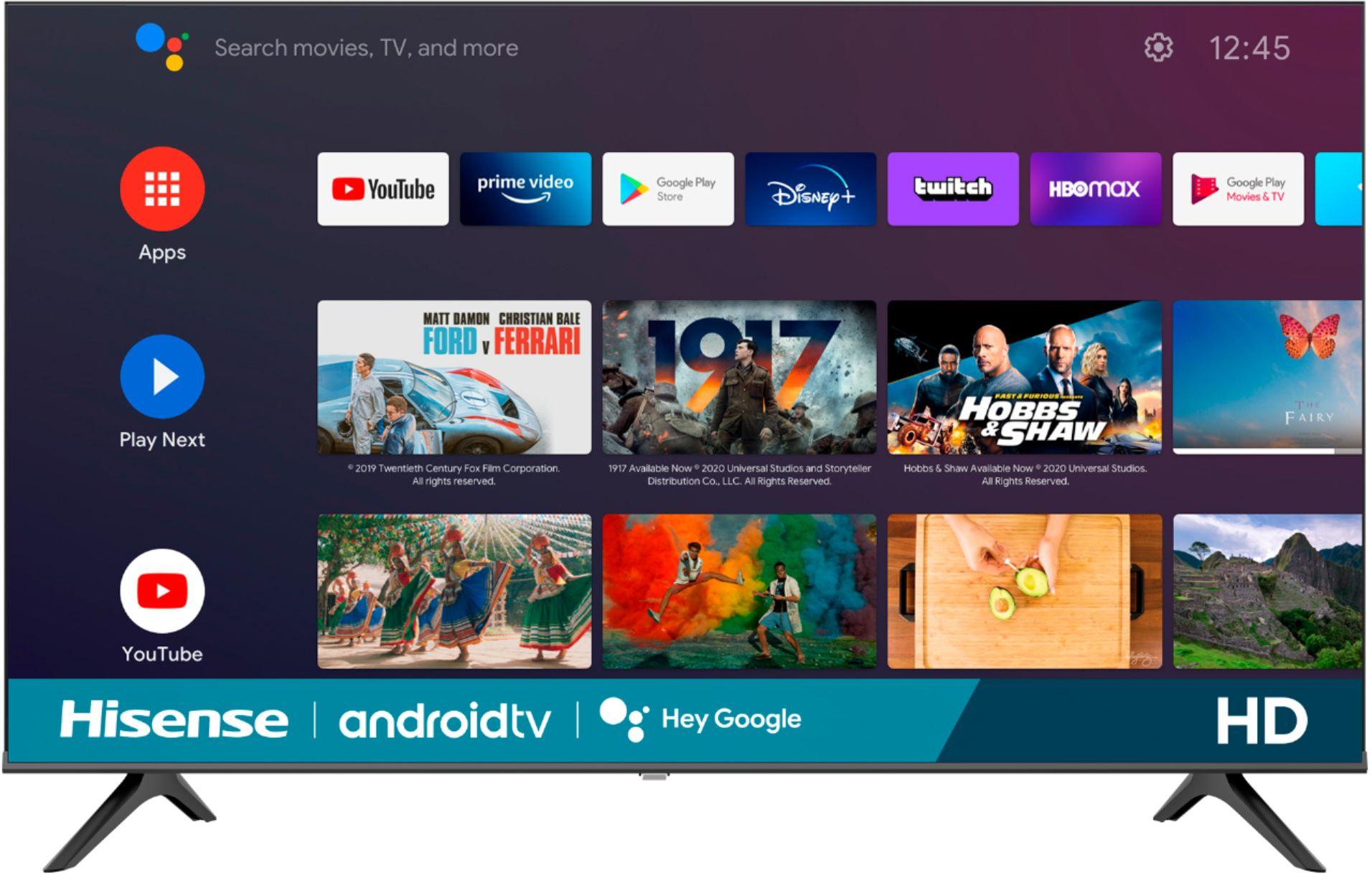 Hisense 32in H55 Sereies LED HD Smart Android TV for $109.99 Shipped