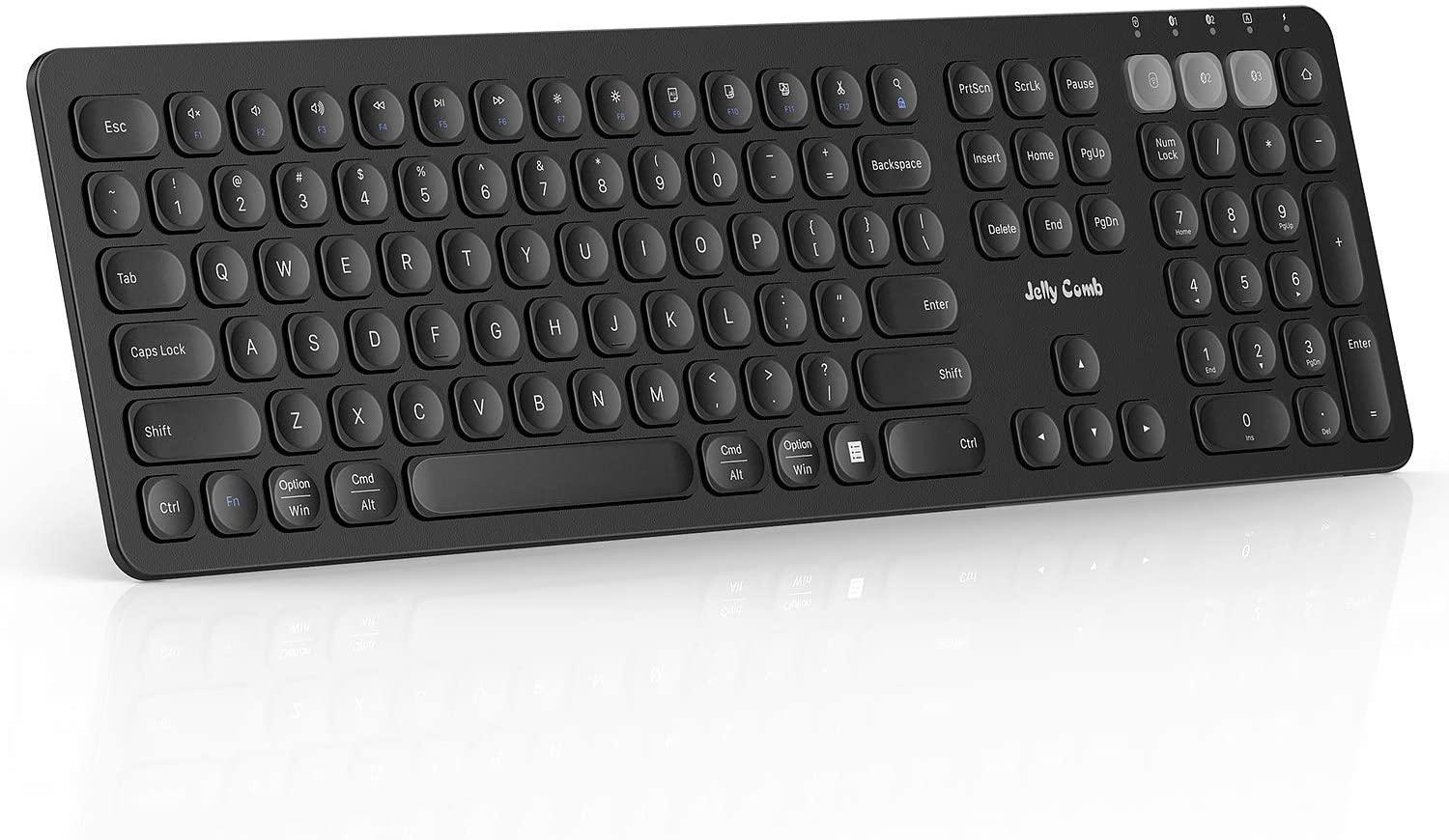 Jelly Comb Multi-Device Rechargeable Bluetooth Keyboard for $14.99 Shipped