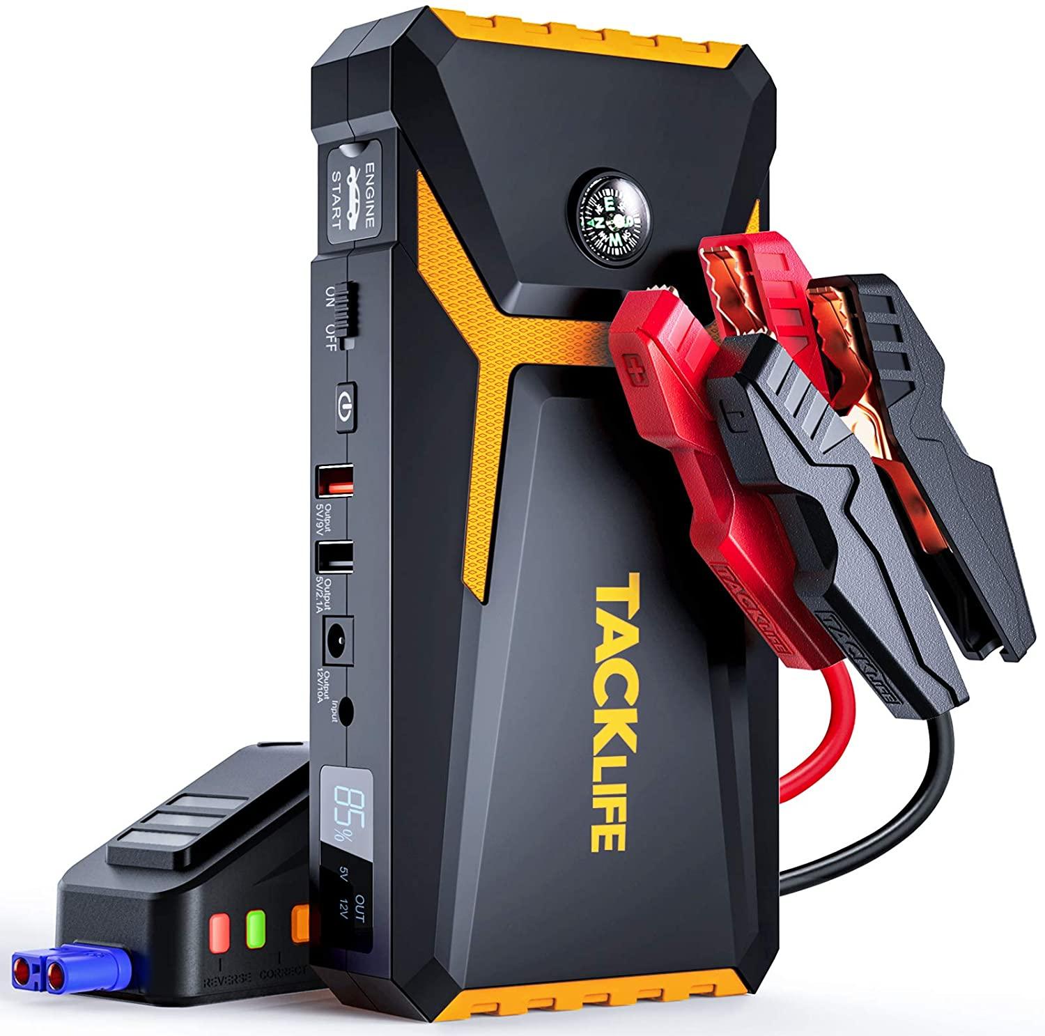 Tacklife T8-Newer Model 800A Peak 18000mAh Car Jump Starter for $54.39 Shipped